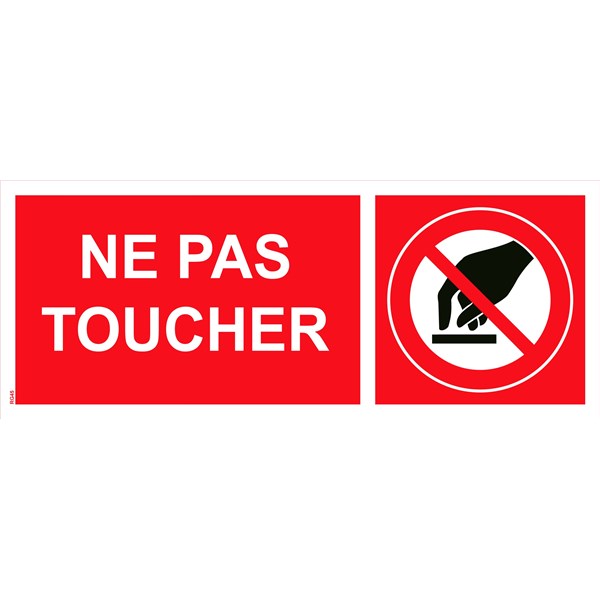 Panneau Ne Pas Toucher Pvc X Mm