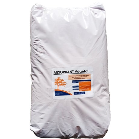 Lot de 2 sacs d'absorbant végétal ignifugé contenance 45 litres