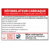 25 étiquettes de vérification pour défibrillateurs personnalisées