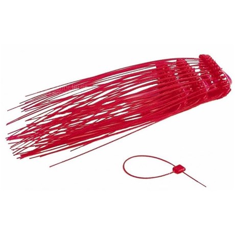 Lot de 300 plastoscellés rouges longueur 160 mm