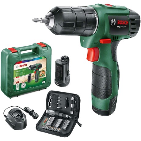 Visseuse Bosch avec 2 batteries - Kit complet avec embouts vissage