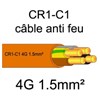 100 mètres de câble électrique résistant au feu - 4G1.5mm2 - CR1-C1