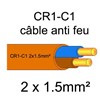 100 mètres de câble électrique résistant au feu - 2 X 1.5mm2 - CR1-C1