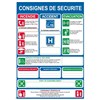 Consigne de sécurité obligatoire Bleue - Format A3