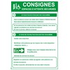 Consignes espace d’attente sécurisé - PVC A4