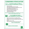 Consignes d’évacuation - PVC A4