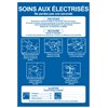 Consignes soins aux électrisés - Format A4