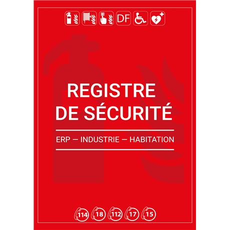 Lot de 300 Registres de sécurité complet - personnalisé