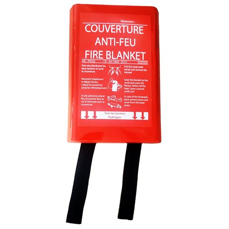 Couverture anti feu rigide 0,90 X 0,90 M. Norme EN1869