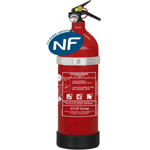 Extincteur 2Kg ABC Marque Anaf - Norme NF