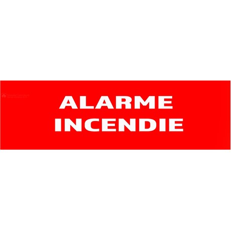 50 Panneaux "Alarme Incendie" 200mm x 60mm