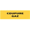 50 Panneaux "Coupure gaz" 200mm x 60mm