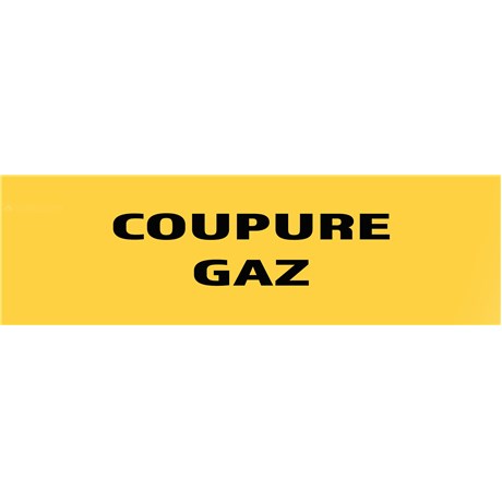 50 Panneaux "Coupure gaz" 200mm x 60mm