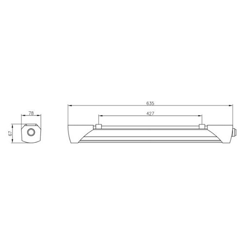 Luminaire sur source centrale Étanche MULTI-TENSIONS - 48VCC et 230 VCA