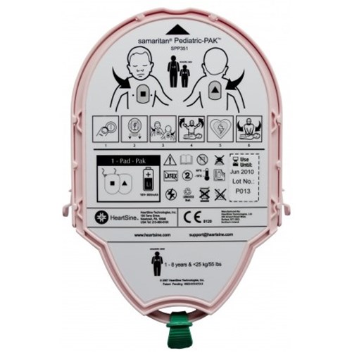 Electrodes pédiatriques pour Défibrillateur Semi-Automatique HeartSine