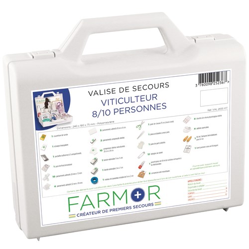 Coffret de secours "Viticulteur" 8/10 personnes