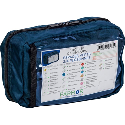 Trousse de secours "Espaces verts" 2/4 personne Tissus souple