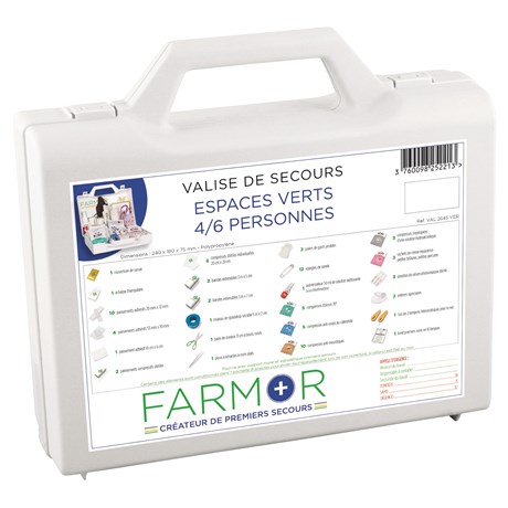 Valise de secours "Espaces verts" 4/6 personnes