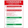 Consigne chambre d’hôpital - Format A4