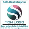 100 étiquettes de communication pour votre entreprise 5 X 5 cm