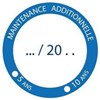 100 Étiquettes Maintenance Additionnelle - Ø 5 cm