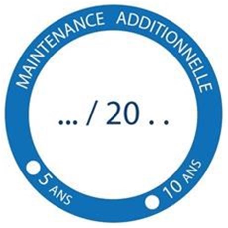 100 Étiquettes Maintenance Additionnelle - Ø 5 cm