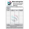 Lot de 1000 Étiquettes de maintenance personnalisées 90 X 120 mm