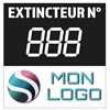 1000 étiquettes de numérotation personnalisées 5X5 cm - Pour extérieur