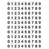 Planche de chiffres adhésifs pour numéroter vos RIA