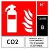 Extincteur CO2 capacité 2Kg avec panneau - Marque ANAF