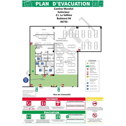 Plan de masse PVC 1 mm - standard format A0