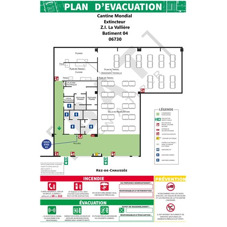 Plan de masse PVC 1 mm - standard format A1