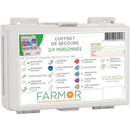 Coffret de secours 2/4 personnes