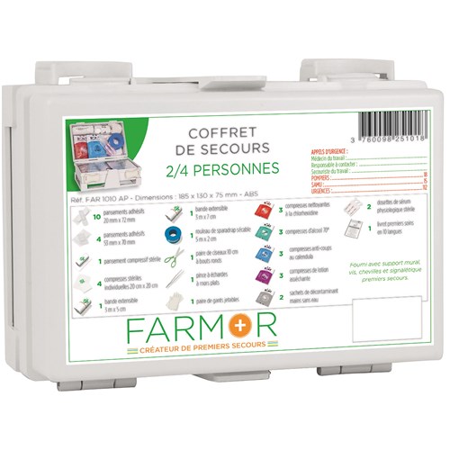 Coffret de secours 2/4 personnes