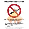 Sticker "interdiction de vapoter" Format A6