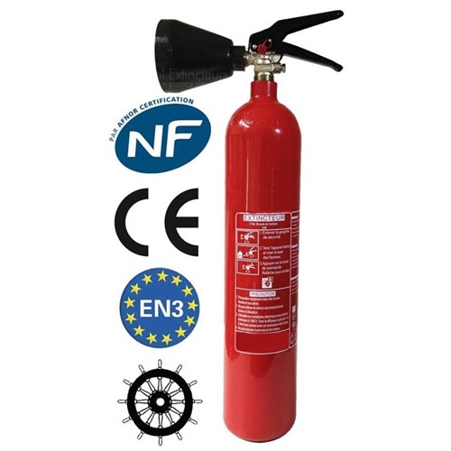 Extincteur CO2 capacité 2Kg NF - Marque MOBIAK