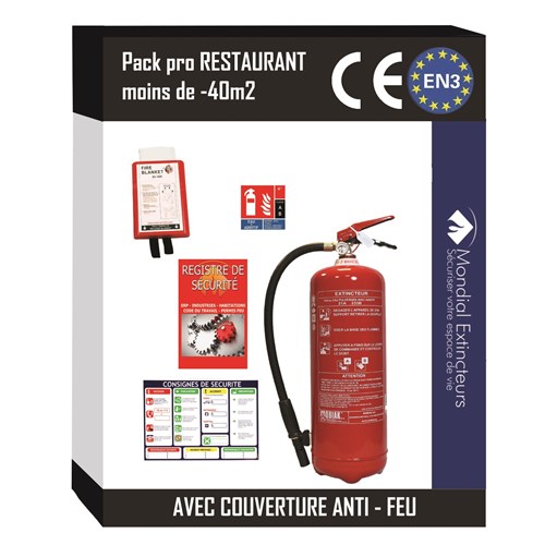 Kit sécurité Restaurant inférieur à 40 M²