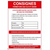 Consignes clé fermeture gaz - Format A4