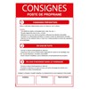 Consignes poste de propane - Format A4