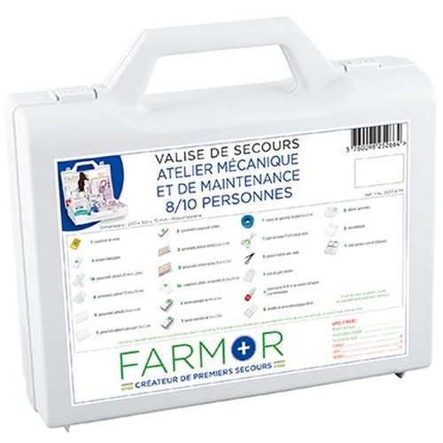 Valise de secours mécaniciens - 8/10personnes