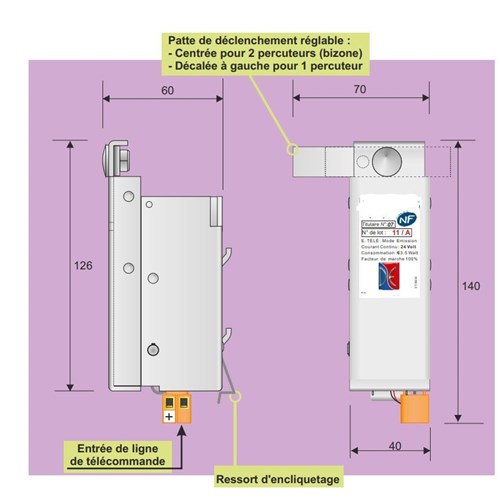 Module Electrique pour Coffret - 24V à Emission