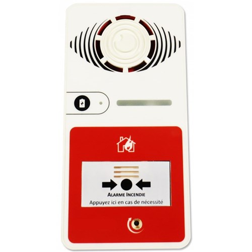 Pack de 10 alarmes incendie Type 4 avec Flash - NF S32-001 classe B