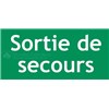 Panneau PVC rigide "Sortie de secours" - 300 X 150 mm