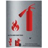 Panneau ALUMINIUM extincteur CO2 - 15 x 20 cm - Classe B