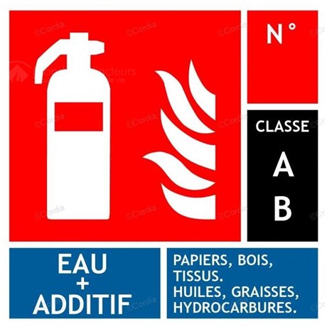 Panneau PVC eau pulvérisée additif 10 x 10 cm - Classe AB