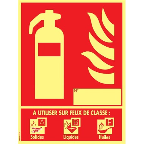 Panneau PVC eau pulvérisée additif 15 x 20 cm - Classe ABF