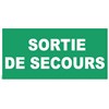 Panneaux d’évacuation "Sortie de secours" - PVC 300x150 mm