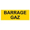 Panneau "Barrage gaz" - PVC 200x80 cm