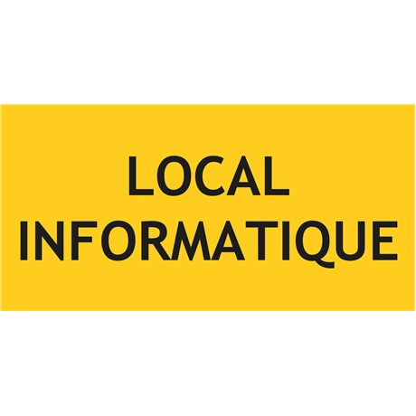 Panneau local informatique – L.200 x H.100 mm