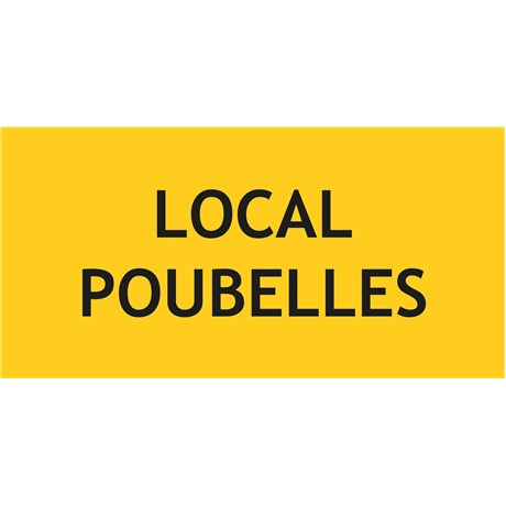 Panneau local poubelles – L.200 x H.100 mm